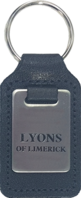 Square Shaped Keyfob with Stainless Steel Medallion MQ1S